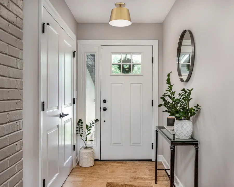 Motif 10" Semi-Flush Mount in Brushed Brass - Image 8