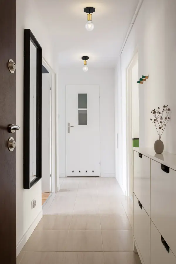 Ryder 1-Light Semi Flush Mount in Black with Brushed Brass - Image 8