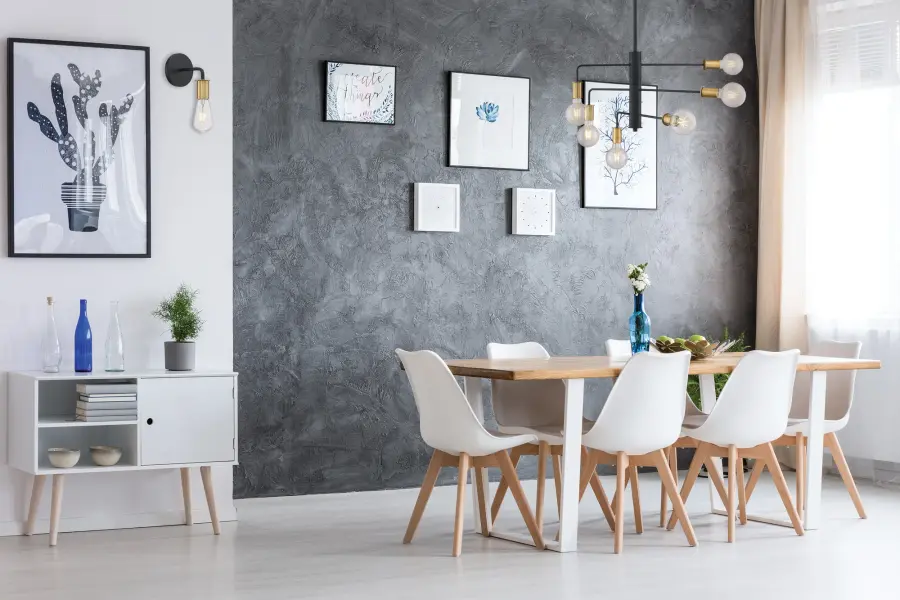 Ryder 6-Light Chandelier in Black with Brushed Brass Sockets - Image 6