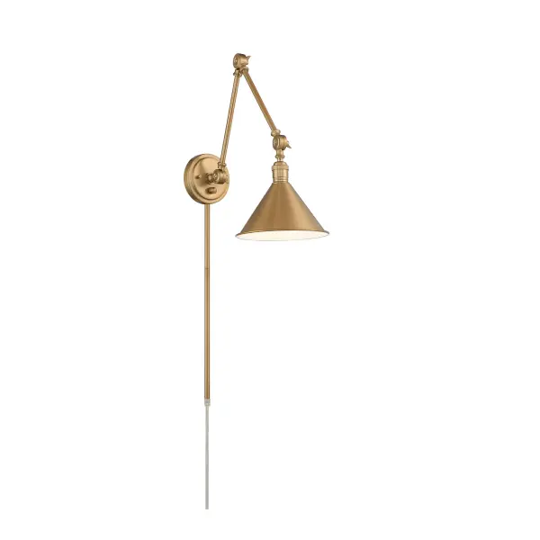 The Delancey swing arm lamp combines modern industrial style with exceptional versatility. Its multi-position articulating arm and decorative switch make it perfect for task lighting in bedrooms, offices, or reading nooks.