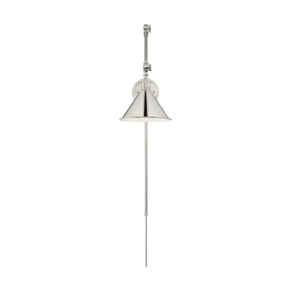 The Delancey combines industrial style with exceptional versatility. Its multi-position swing arm and dual installation options (hardwired or plug-in) make it ideal for bedside reading, task lighting, or accent applications. - alternate view