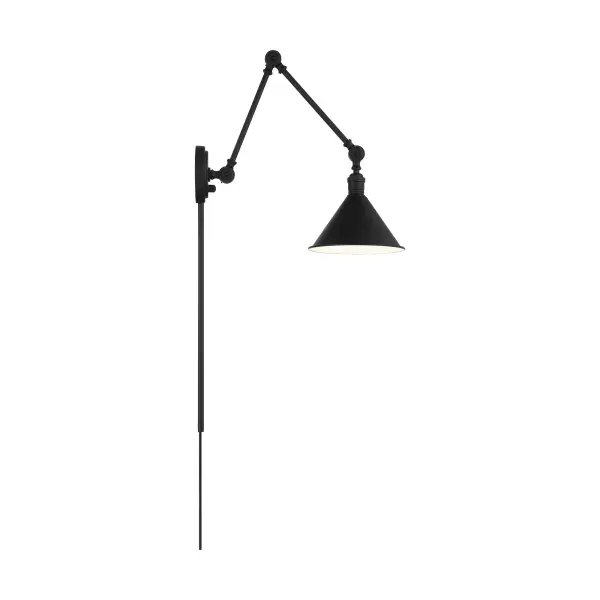Delancey Swing Arm Wall Lamp in Matte Black - Image 4