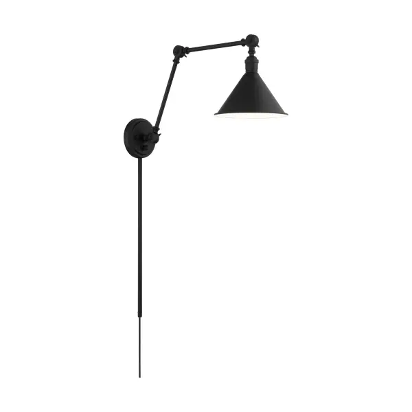 Delancey Swing Arm Wall Lamp in Matte Black - Image 5