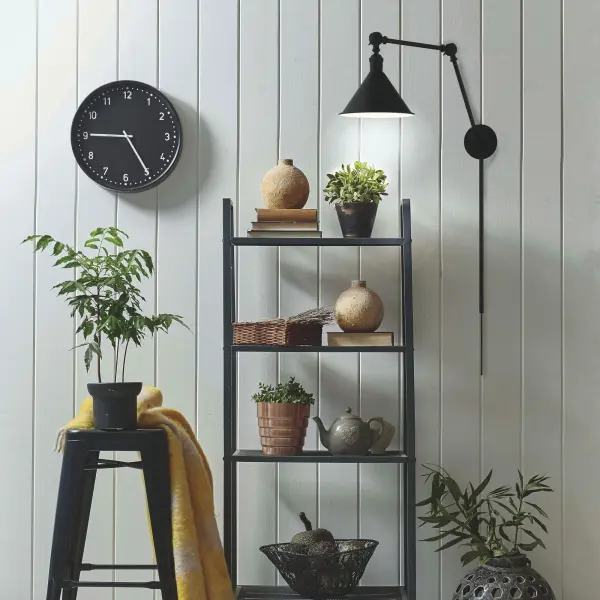 Delancey Swing Arm Wall Lamp in Matte Black - Image 8