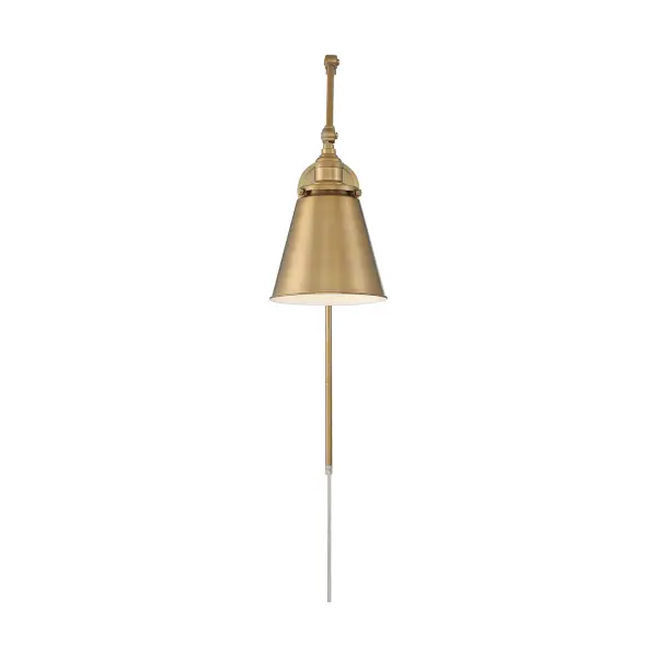 Bayard Swing Arm Wall Lamp in Burnished Brass - Image 2