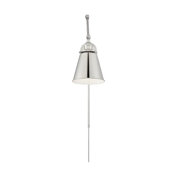 The Bayard combines industrial style with practical functionality through its multi-position swing arm and dual installation options. Perfect for task lighting in bedrooms, offices, or reading nooks with convenient switch control. - alternate view