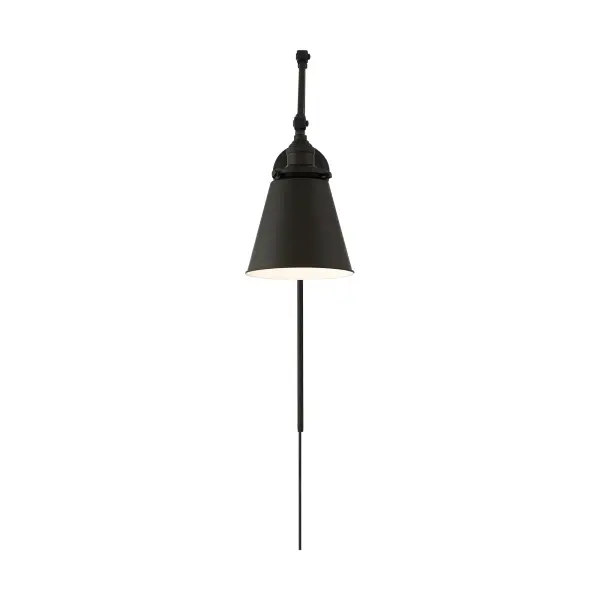 The Bayard combines modern industrial style with exceptional versatility. Multi-position swing arms and dual installation options make it perfect for bedside reading, task lighting, or accent illumination in any space. - alternate view