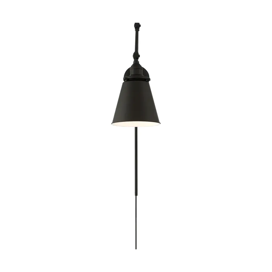Bayard Swing Arm Wall Lamp in Matte Black - Image 2