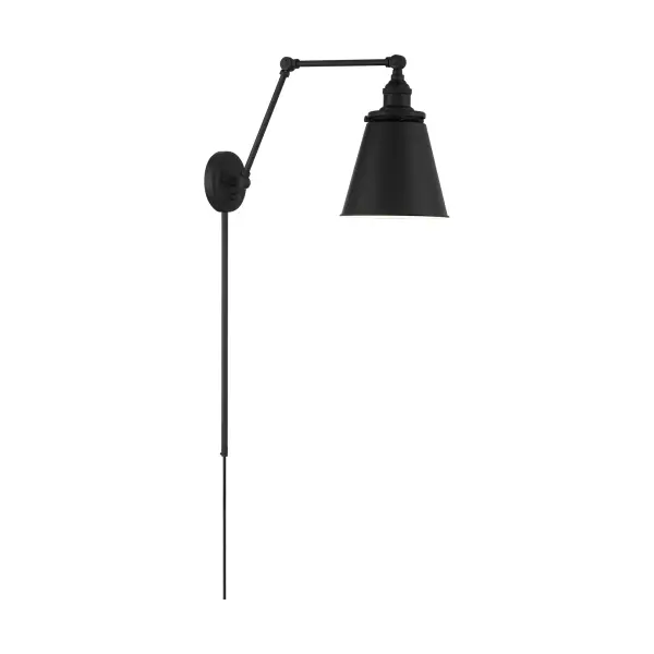 Bayard Swing Arm Wall Lamp in Matte Black - Image 5