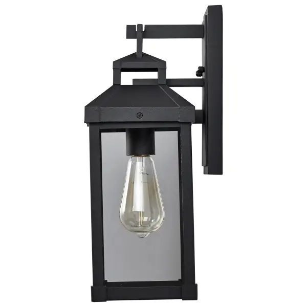 Corning 1-Light Medium Outdoor Wall Lantern in Matte Black - Image 3