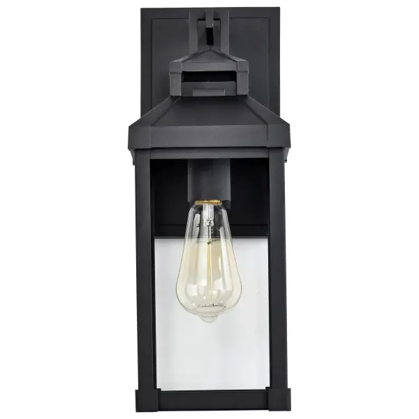 Corning 1-Light Medium Outdoor Wall Lantern in Matte Black - Image 6