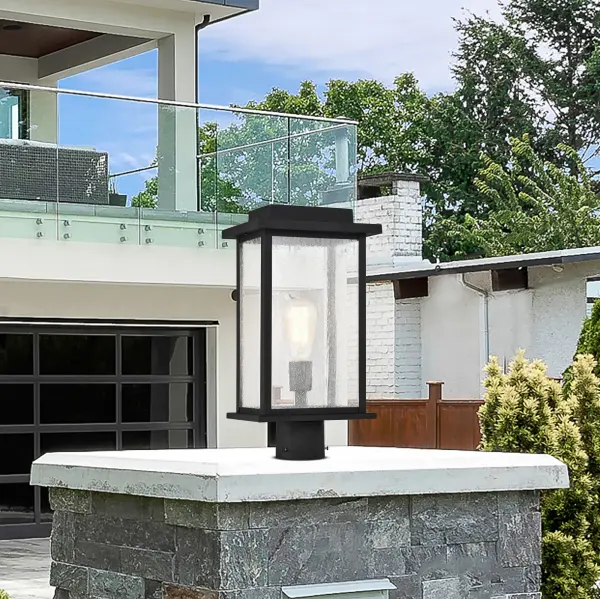 Sullivan 17" Outdoor Post Light in Matte Black - Image 11