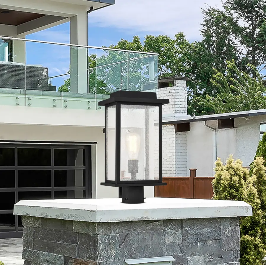 Sullivan 17" Outdoor Post Light in Matte Black - Image 11