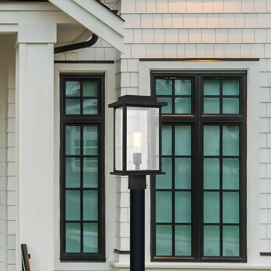 Sullivan 17" Outdoor Post Light in Matte Black - Image 12