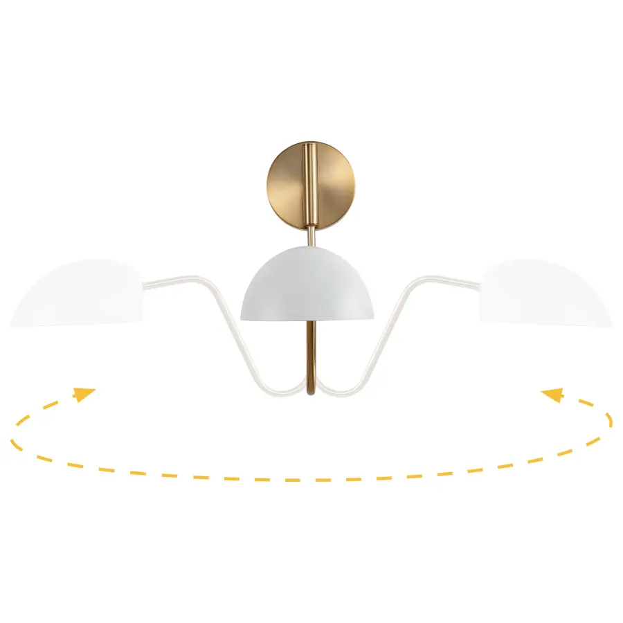 Trilby Adjustable Swing Arm Wall Sconce - Image 3