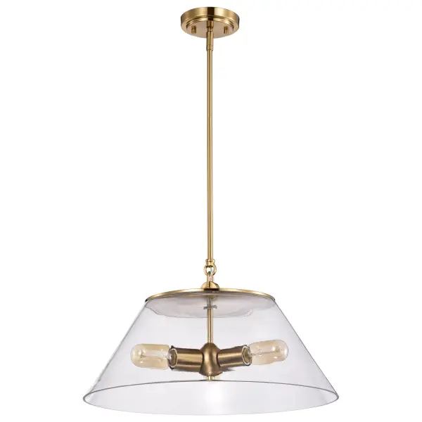 Dover Large Pendant - 3 Light with Clear Glass - Image 1