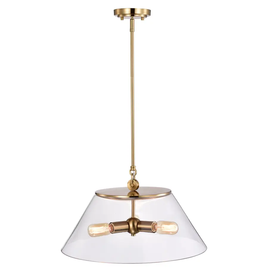 Dover Large Pendant - 3 Light with Clear Glass - Image 3