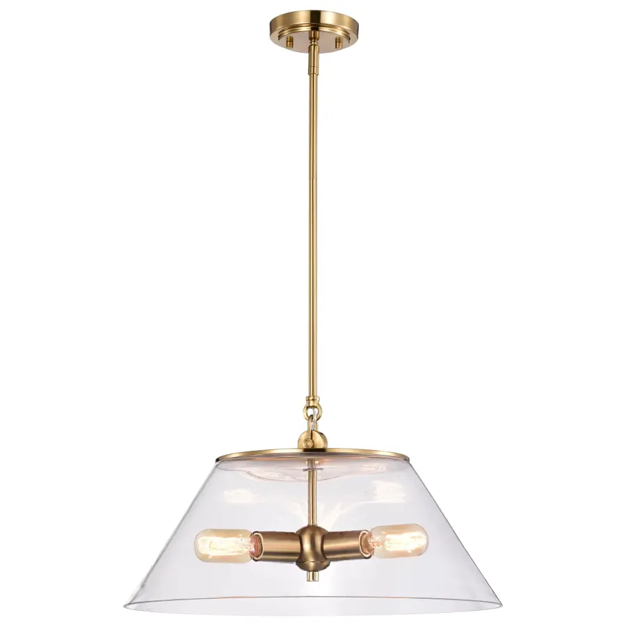 Dover Large Pendant - 3 Light with Clear Glass - Image 4