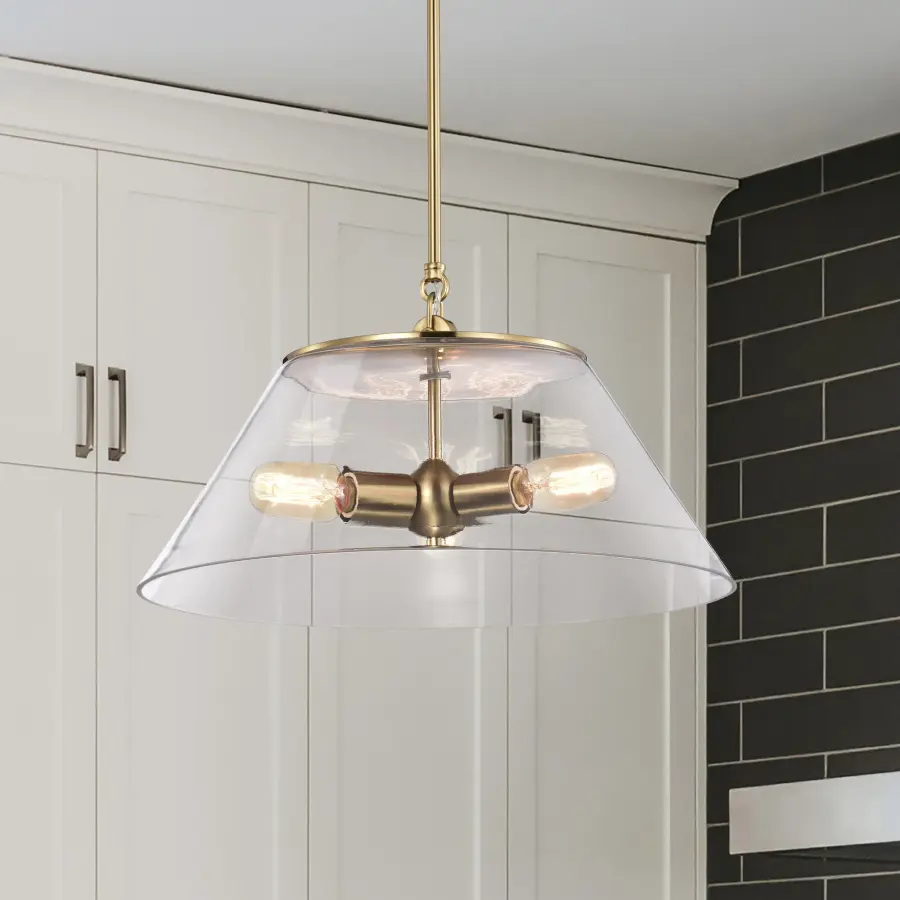 Dover Large Pendant - 3 Light with Clear Glass - Image 7