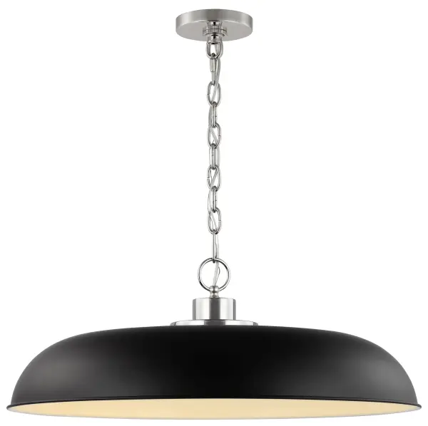 Colony Large Pendant - Matte Black with Polished Nickel - Image 2