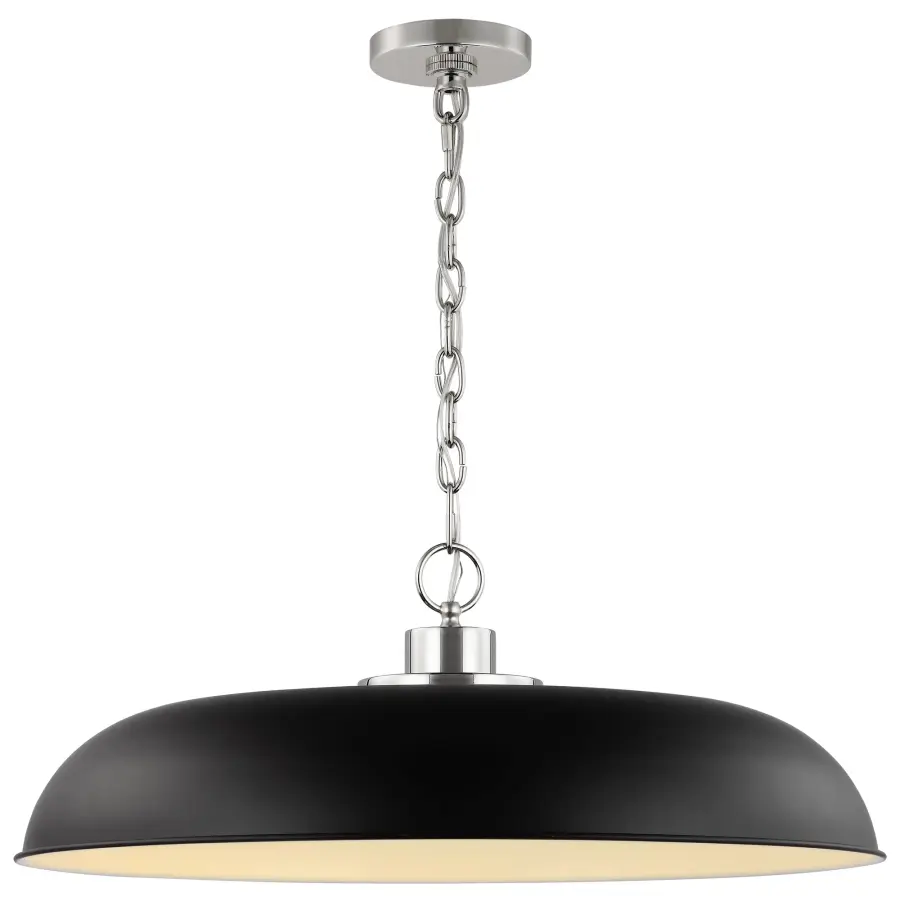 Colony Large Pendant - Matte Black with Polished Nickel - Image 2