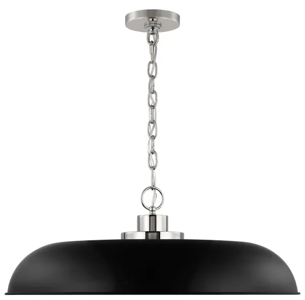 Colony Large Pendant - Matte Black with Polished Nickel - Image 3