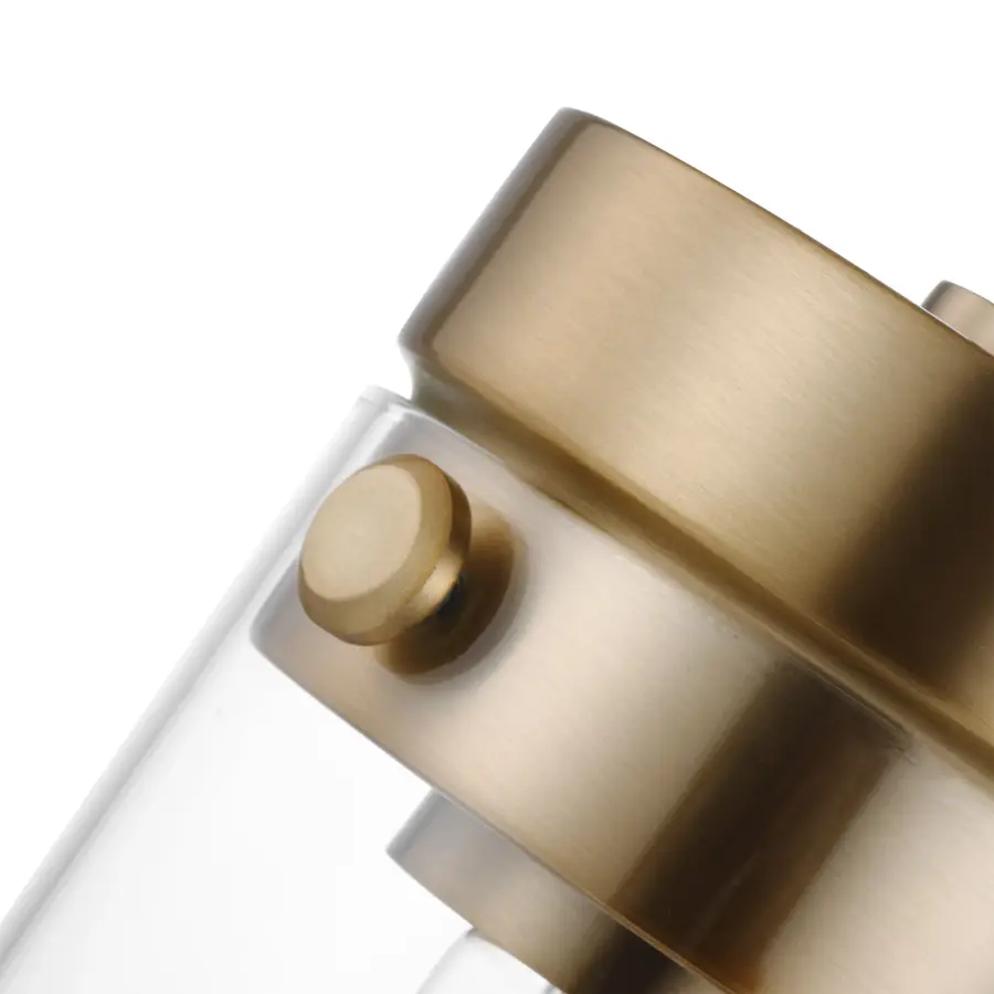 Intersection Mini Pendant - Burnished Brass with Clear Glass - Image 4