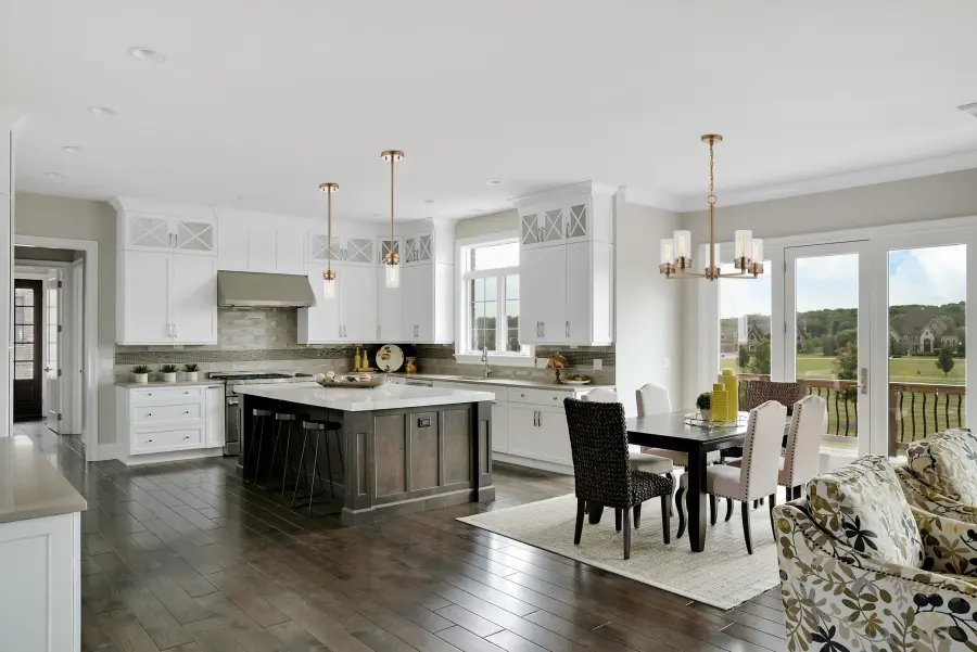 Intersection 5-Light Chandelier in Burnished Brass with Clear Glass - Image 6