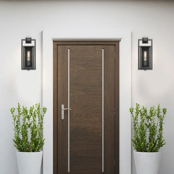 Exhibit Small Outdoor Wall Lantern in Matte Black - Image 9