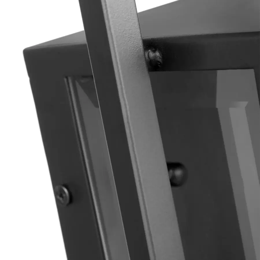 Exhibit Medium Outdoor Wall Lantern in Matte Black - Image 5