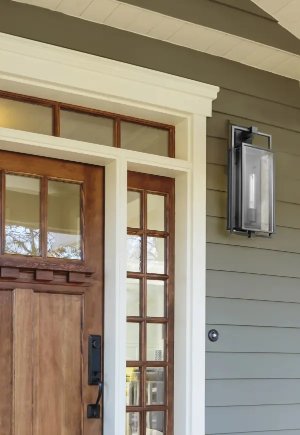 Exhibit Medium Outdoor Wall Lantern in Matte Black - Image 7