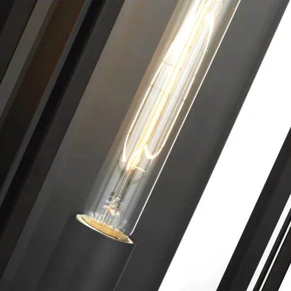 Exhibit Large Outdoor Wall Lantern in Matte Black - Image 6