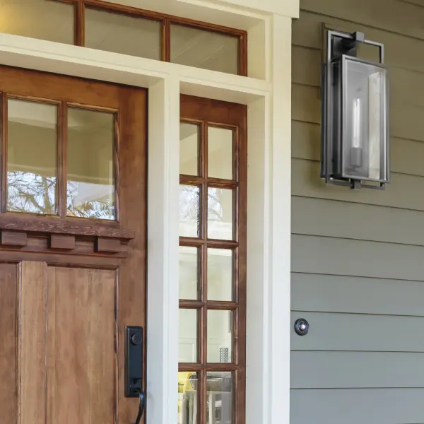 Exhibit Large Outdoor Wall Lantern in Matte Black - Image 7