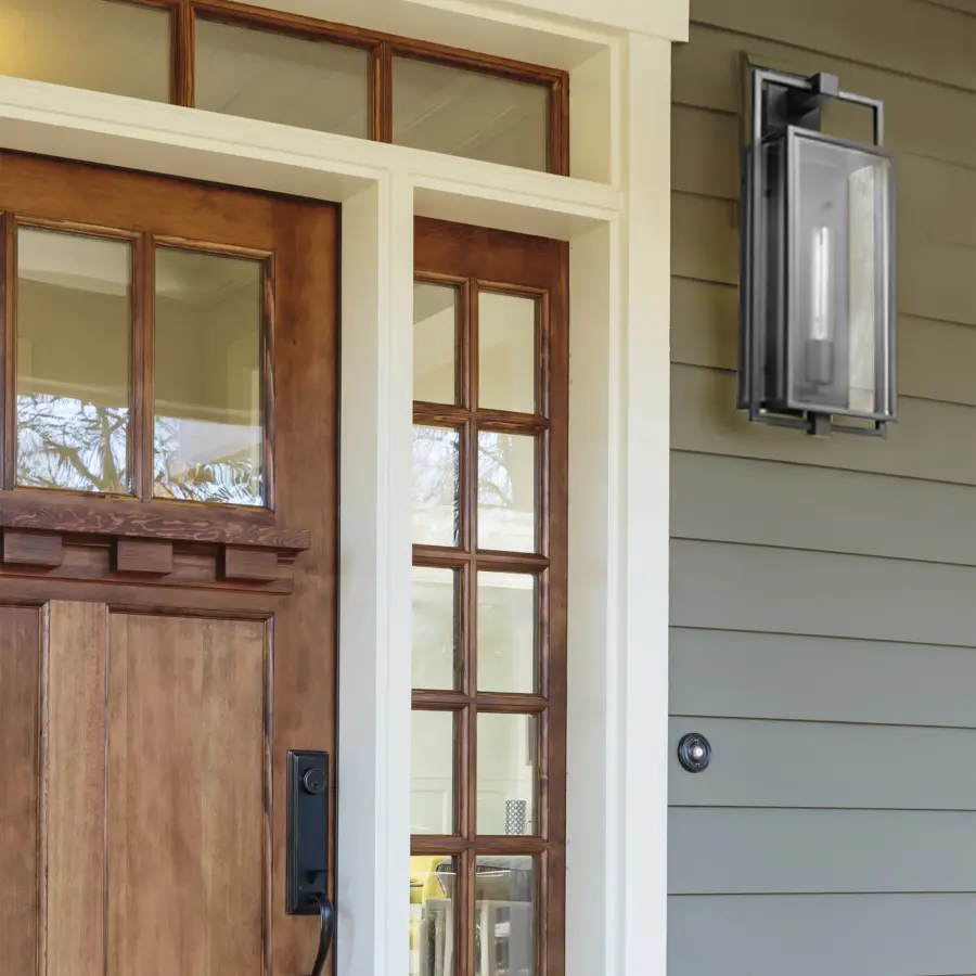 Exhibit Large Outdoor Wall Lantern in Matte Black - Image 7