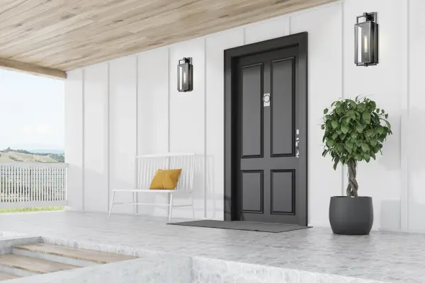 Exhibit Large Outdoor Wall Lantern in Matte Black - Image 8