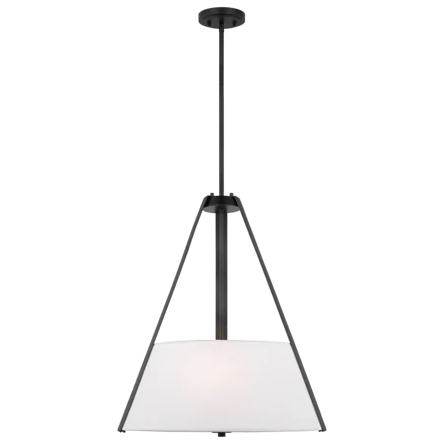 Brewster 3-Light Pendant with Faux Leather Straps - Image 2