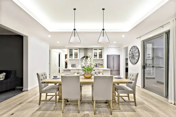 Brewster 3-Light Pendant in Black with White Shade - Image 7