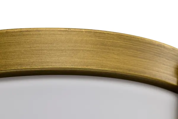 Rowen 3-Light Flush Mount in Natural Brass with Etched White Glass - Image 9