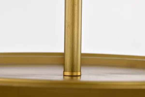 Rowen 4-Light Semi-Flush Mount in Natural Brass - Image 7