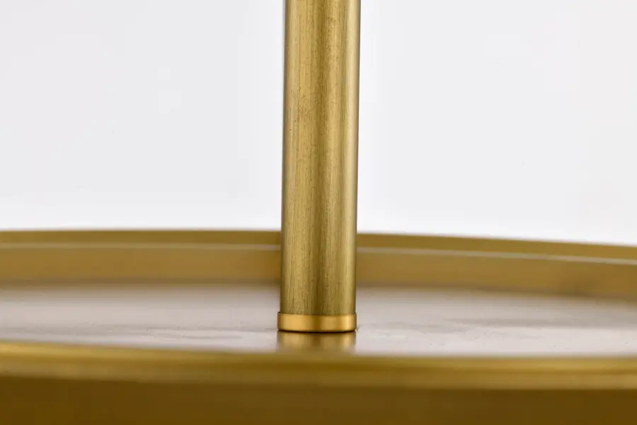 Rowen 4-Light Semi-Flush Mount in Natural Brass - Image 7