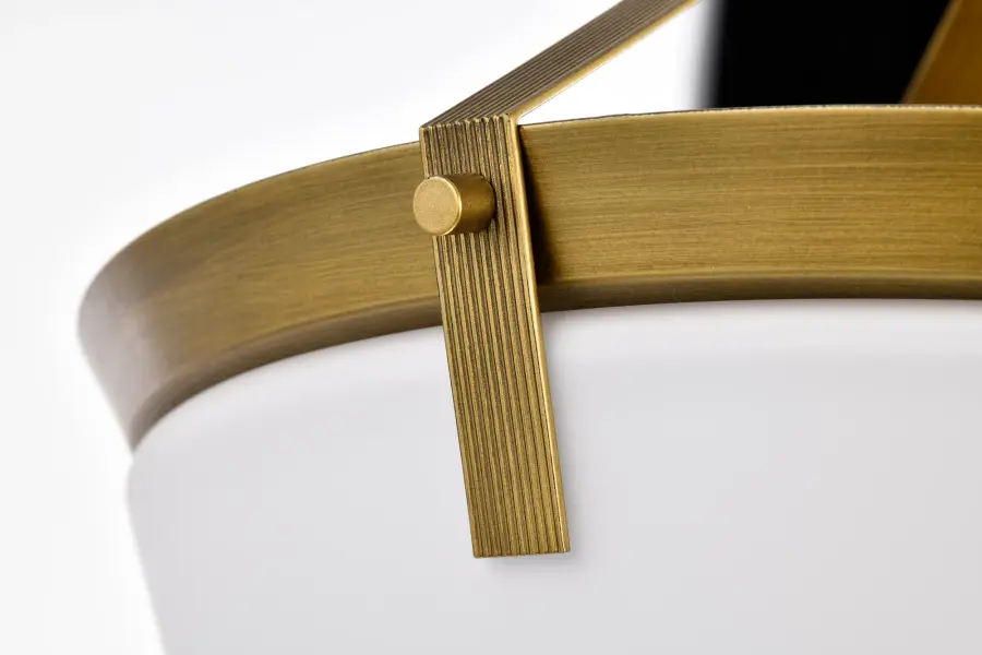 Rowen 4-Light Semi-Flush Mount in Natural Brass - Image 9