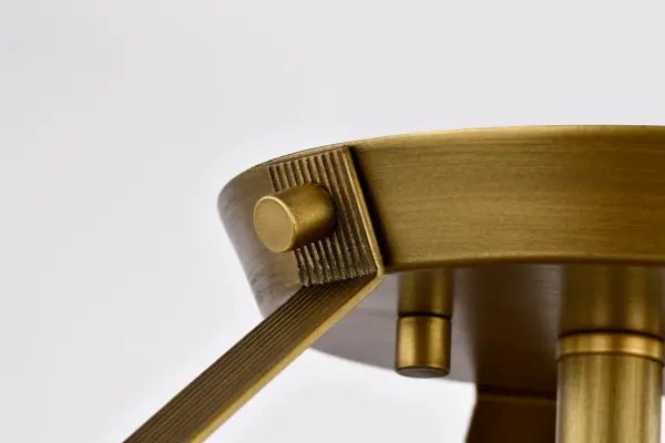 Rowen 3-Light Semi Flush Mount in Natural Brass - Image 7