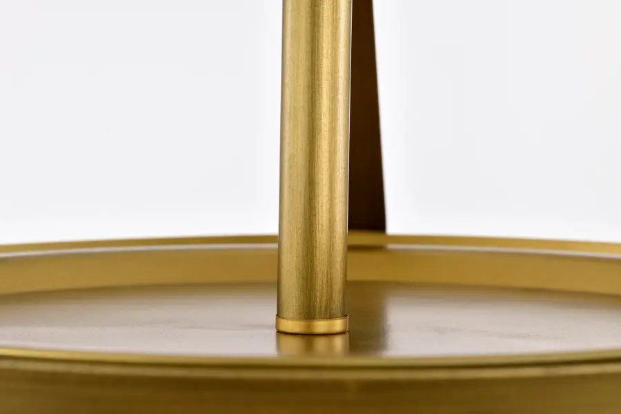 Rowen 3-Light Semi Flush Mount in Natural Brass - Image 9