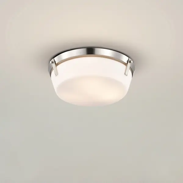 Rowen 3-Light Flush Mount in Brushed Nickel with Etched White Glass - Image 13
