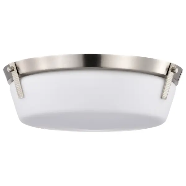 Rowen 3-Light Flush Mount in Brushed Nickel with Etched White Glass - Image 5