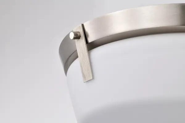 Rowen 3-Light Flush Mount in Brushed Nickel with Etched White Glass - Image 7