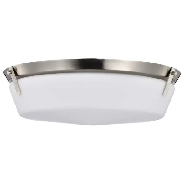 Rowen 4-Light Flush Mount in Brushed Nickel with Etched White Glass - Image 3