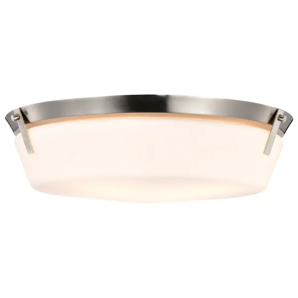 Rowen 4-Light Flush Mount in Brushed Nickel with Etched White Glass - Image 4
