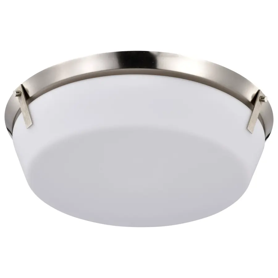 Rowen 4-Light Flush Mount in Brushed Nickel with Etched White Glass - Image 5