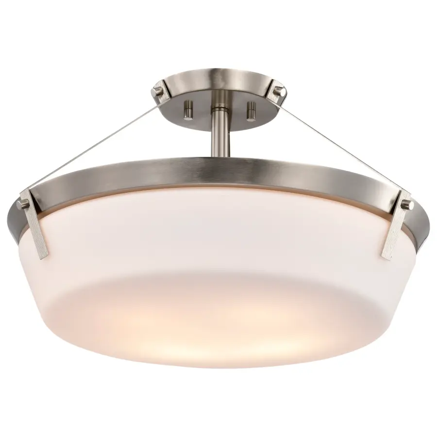 Rowen 4-Light Semi-Flush Mount in Brushed Nickel - Image 2